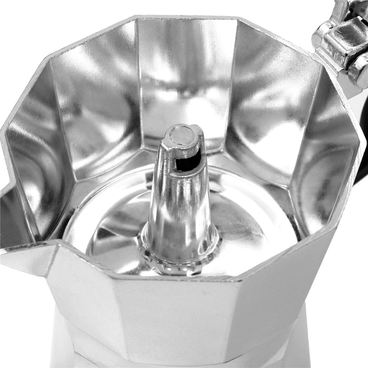 50 / 100 / 150 / 450ml Silver Aluminum Octagonal Mocha Coffee Pot Cup Percolator Maker Tea Pot
