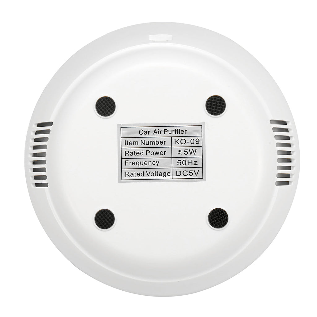 AUGIENB Car Air Purifier With 3 Million Negative Ion And Aromatherapy Filter Rgb Light Ultra Silent And Night Light Removes Smoke/Odors/Dust/Bacteria/Pollen