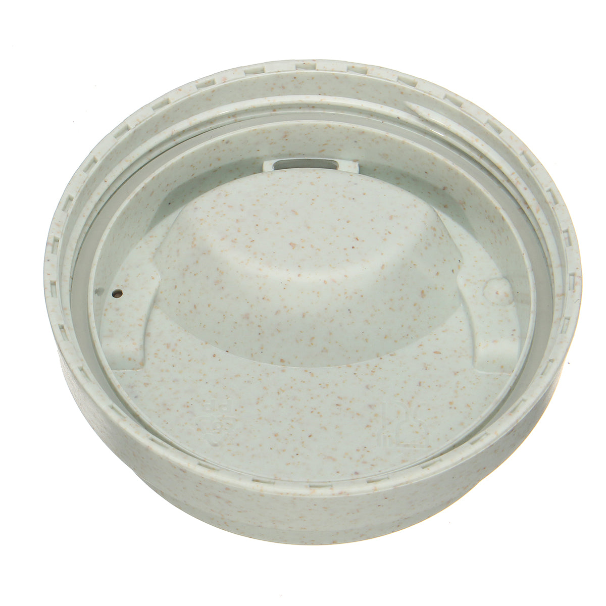 400L Wheat Straw Portable Double-wall Vacuum Bottle Coffee Cup Insulated Mug Water Bottle (Light Blue)