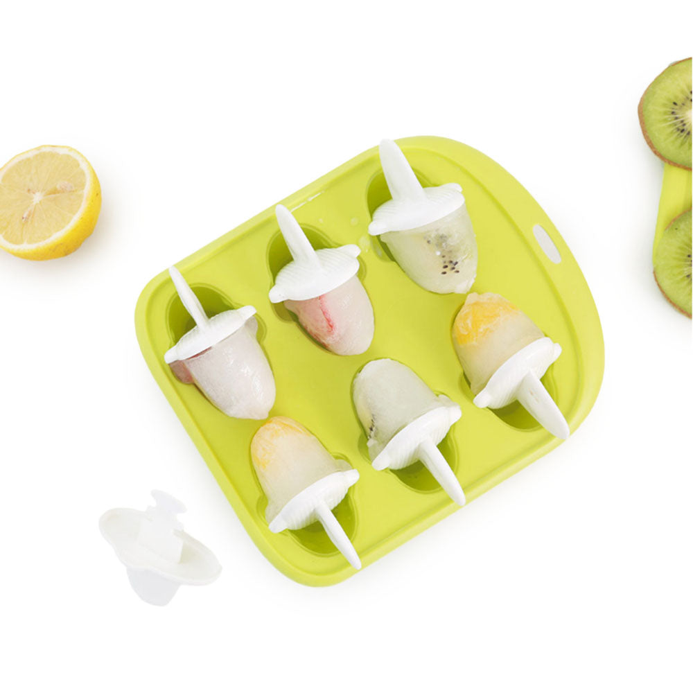 QUANGE LS010102 Home Kitchen Ice Cube Tray Little Whale Shape Ice Mold 6 Hole Food Grade Pudding Mold from xiaomi youpin ([3 orders to choose me])