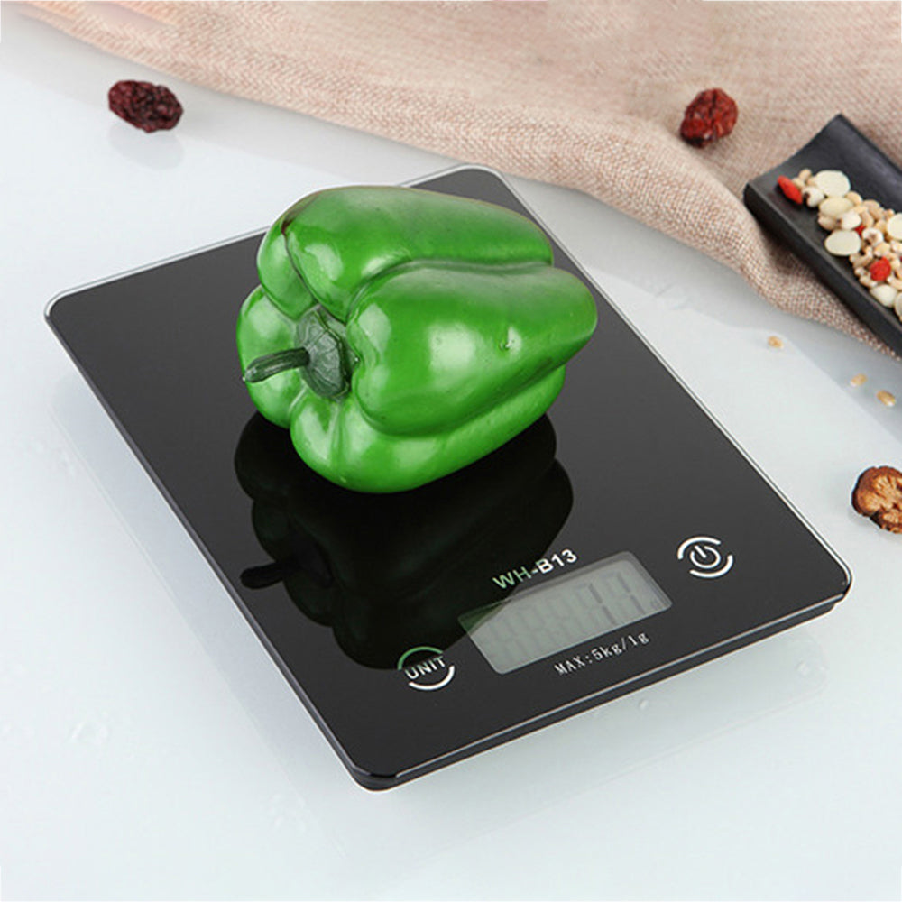 3Life H17906B 5KG/1G Accurate Touch Screen Kitchen Scale LCD Backlight Digital Kitchen Food Scale G/LB/OZ for Baking Cooking Tare Function From XIAOMI Youpin (Black)