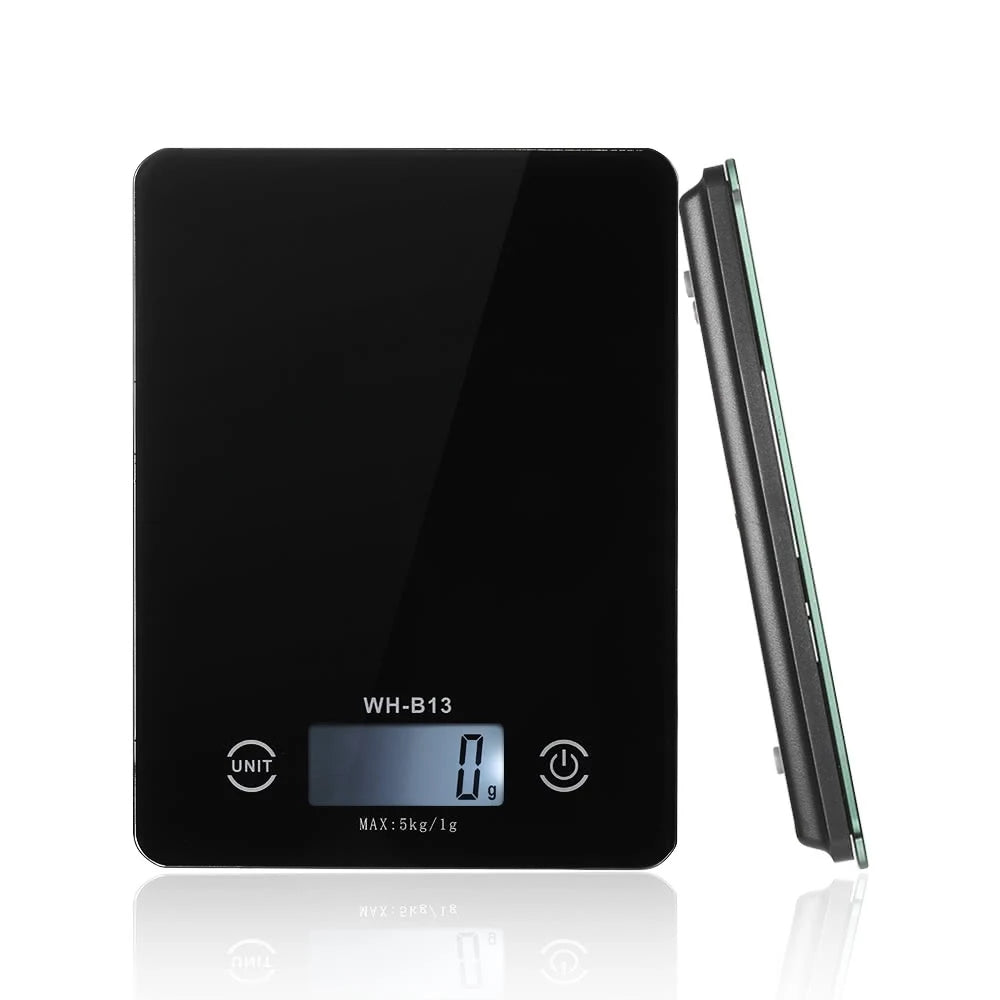 3Life H17906B 5KG/1G Accurate Touch Screen Kitchen Scale LCD Backlight Digital Kitchen Food Scale G/LB/OZ for Baking Cooking Tare Function From XIAOMI Youpin (Black)