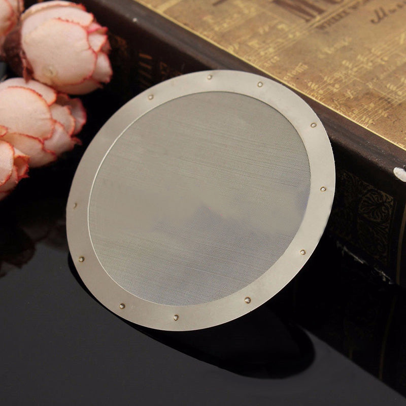 2pcs Coffee Filter Reusable Stainless Steel 250 Mesh For Aeropress Coffee Maker