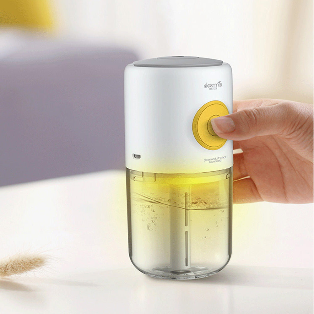 Deerma Mini USB Ultrasonic Mist Humidifier Water Diffusser Air Purifier Mist for Home XIAOMI Cooperation Brand (White)