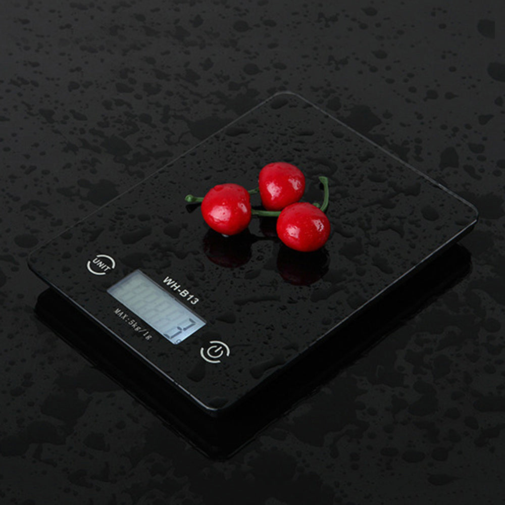 3Life H17906B 5KG/1G Accurate Touch Screen Kitchen Scale LCD Backlight Digital Kitchen Food Scale G/LB/OZ for Baking Cooking Tare Function From XIAOMI Youpin (Black)