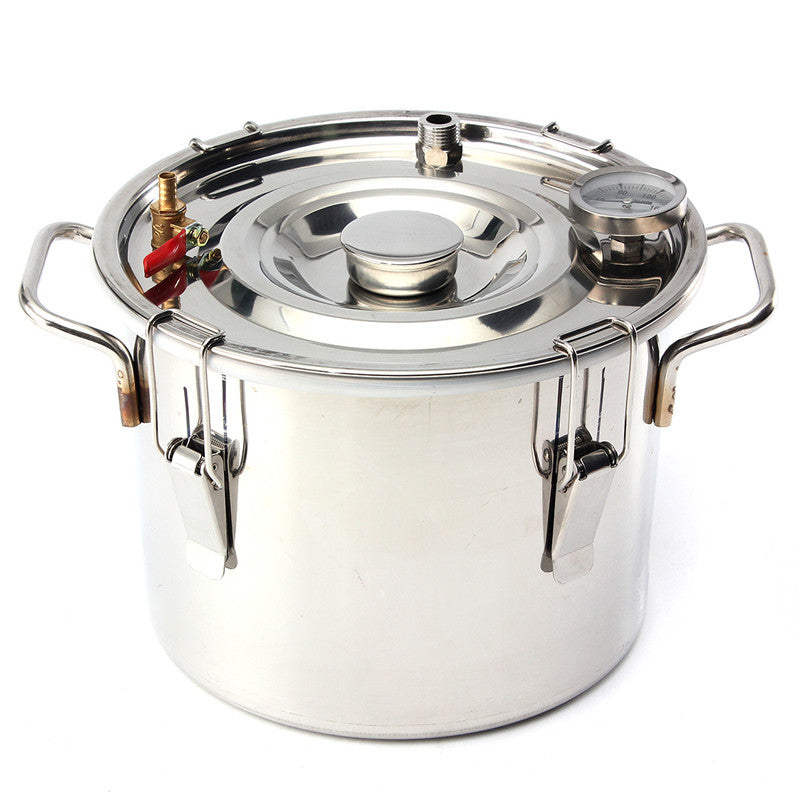 10L 2Gal Home DIY Alcohol Distiller Moonshine Ethanol Copper Still Stainless Kit Still Stainless Brewing Equipment   (Copper)